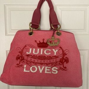 JUICY COUTURE XL HANDBAG CORAL vintage
